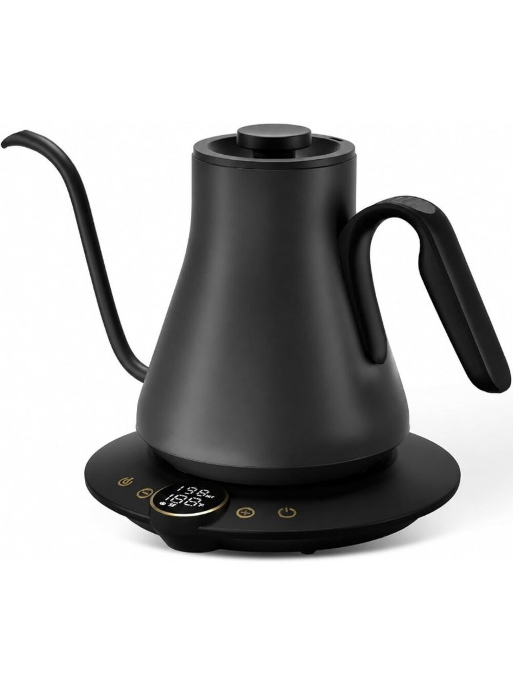 Precision Gooseneck Electric Kettle with ±1°F Temperature Control for Brewing